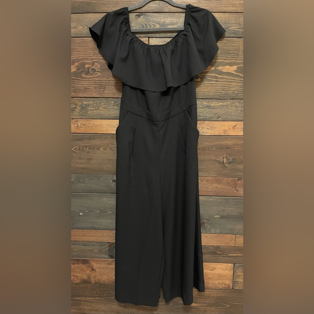 Banana Republic Black off the shoulder Cropped Palazzo Jumper - Black - Size 2